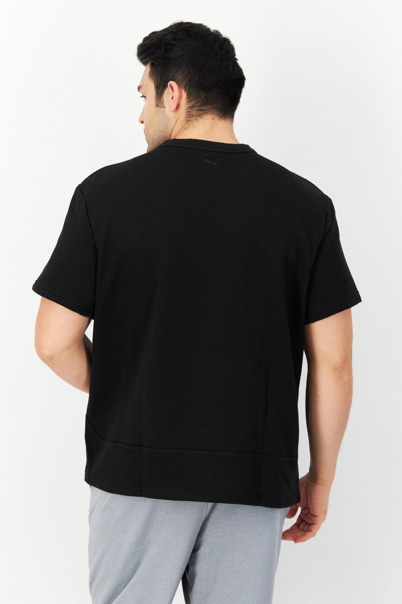 PUMA Men Sportswear Fit Embroidered Outdoor T-shirts, Black  - Image 3