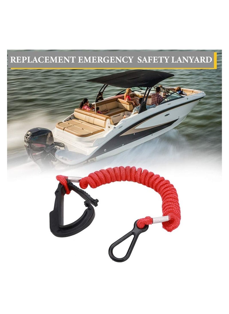 Y&D Boat Engine Emergency Stop Switch Safety Lanyard Cord Replacement, Kill for Mercury Mercruiser Outboard Motor - 15920Q54, 39 Inch/100cm Long  - Image 1