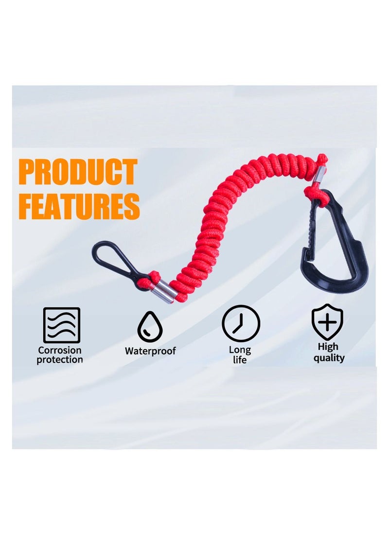 Y&D Boat Engine Emergency Stop Switch Safety Lanyard Cord Replacement, Kill for Mercury Mercruiser Outboard Motor - 15920Q54, 39 Inch/100cm Long  - Image 3