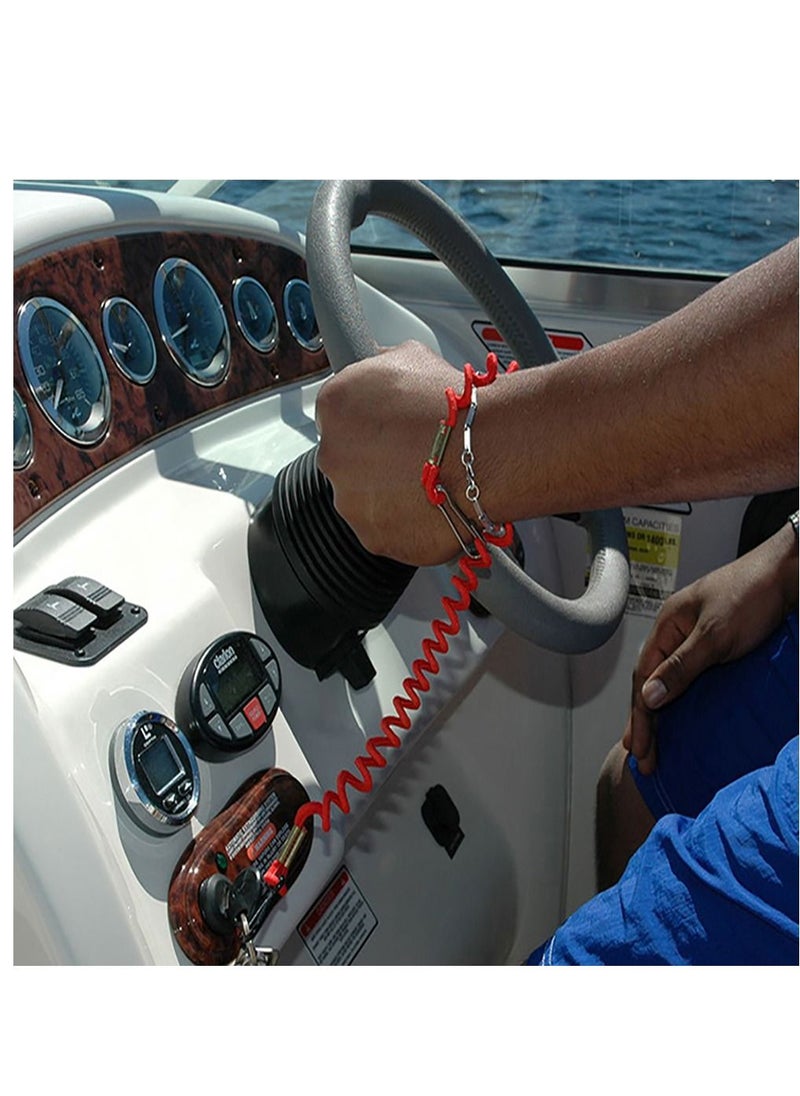 Y&D Boat Engine Emergency Stop Switch Safety Lanyard Cord Replacement, Kill for Mercury Mercruiser Outboard Motor - 15920Q54, 39 Inch/100cm Long  - Image 2