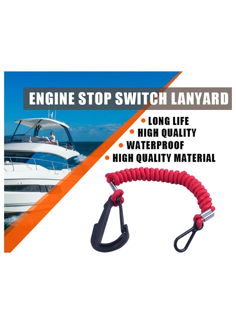 Y&D Boat Engine Emergency Stop Switch Safety Lanyard Cord Replacement, Kill for Mercury Mercruiser Outboard Motor - 15920Q54, 39 Inch/100cm Long  - Image 4