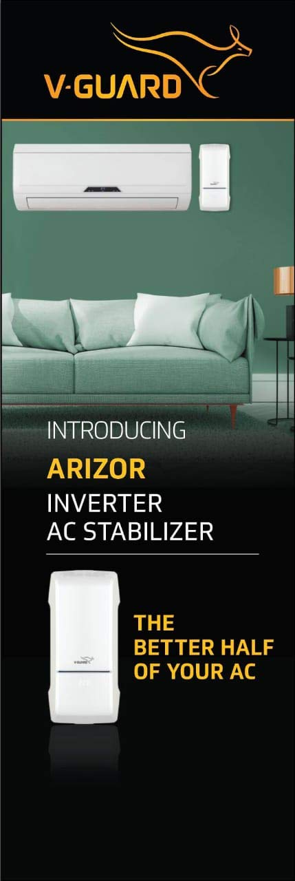 V-Guard ARIZOR 4150 Voltage Stabilizer for Inverter AC Upto 1.5 TON (White, 150 VAC-280 VAC) - Image 3
