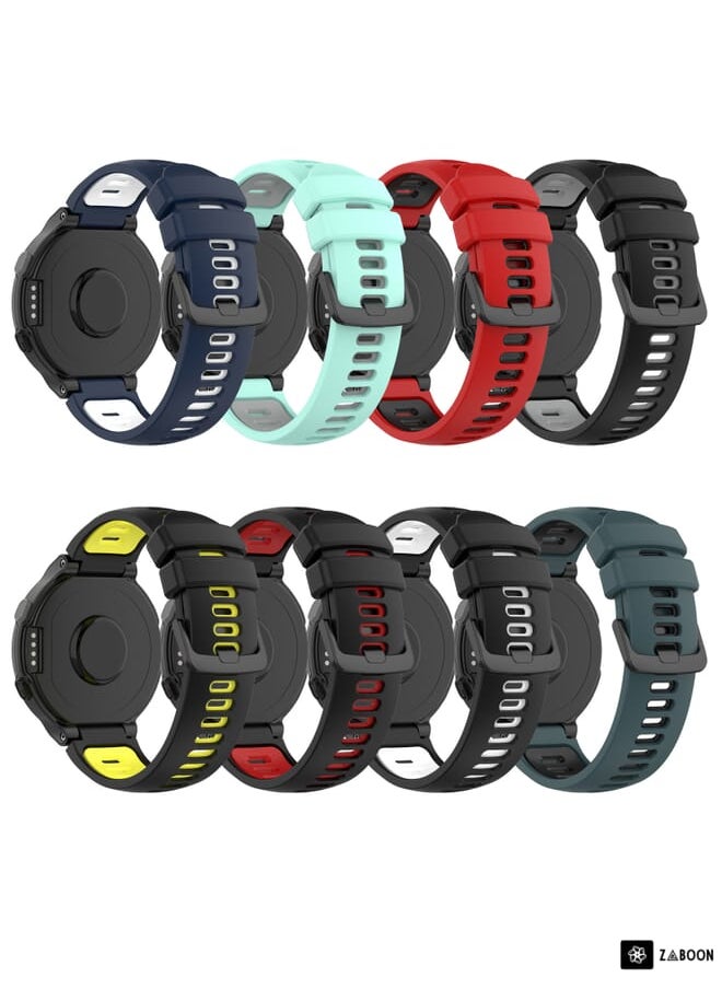 Zaboon - Replacement Band For Garmin Approach S5 Two-Color Silicone - Image 1