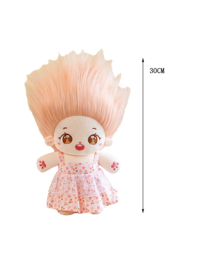 30 CM Cartoon Cute Skirt Little Girl Plush Toy Soft Stuffed Doll For Girls And Boys All Ages Gift (Style B)  - Image 2