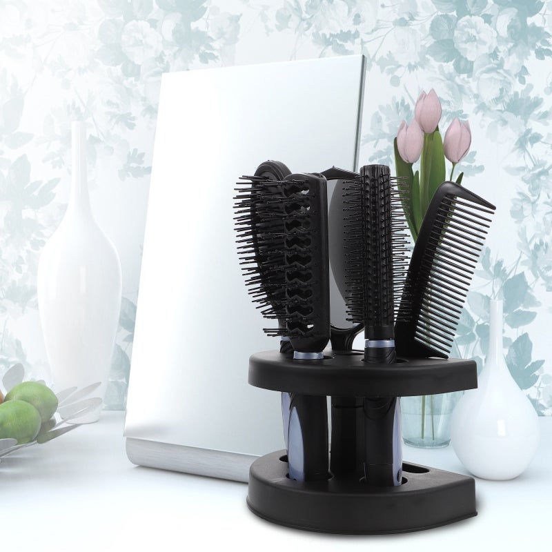 1 Set Hairdressing Tools Home Salon Use Mirror Combs Set Hairstyling Tools - Image 5