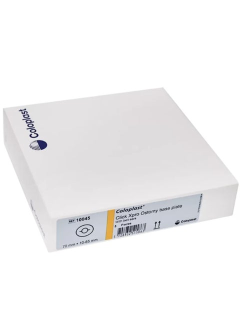 5 pieces of Coloplast base for anastomosis, size 70 mm, model No. 10045