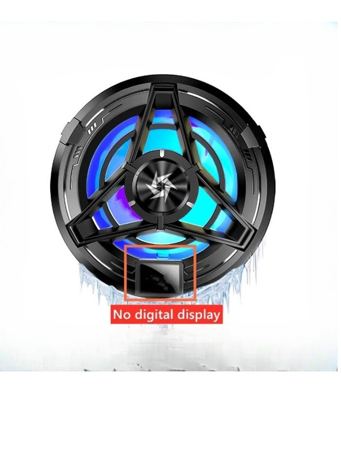 AROAQ Cell Phone Cooling Fan, Easy Installation Comfortable Mobile Radiator With Semi Conductor Cooling Chip, Low Running Noise Mobile Cooler Fan Compatible With Most Of Phones, (Without Digital Display ) - Image 1