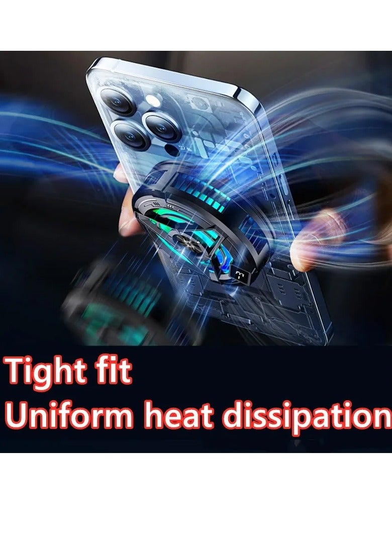 AROAQ Cell Phone Cooling Fan, Easy Installation Comfortable Mobile Radiator With Semi Conductor Cooling Chip, Low Running Noise Mobile Cooler Fan Compatible With Most Of Phones, (Without Digital Display ) - Image 3