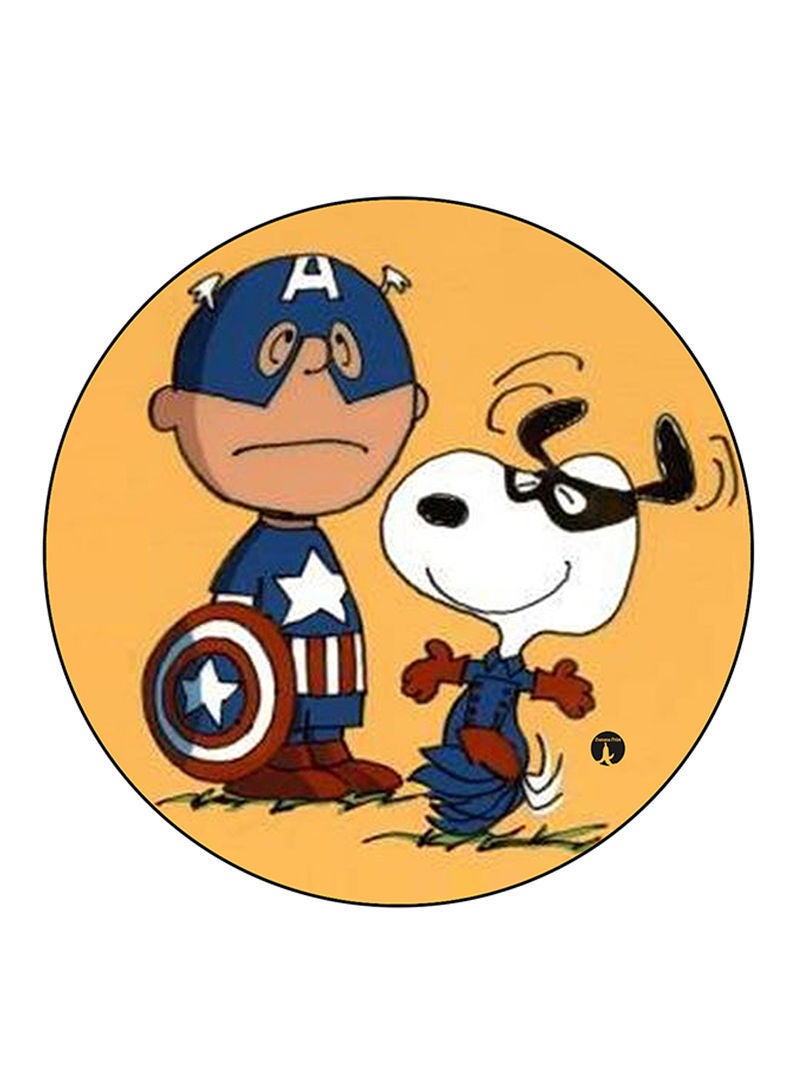 Snoopy Printed Mouse Pad Multicolour