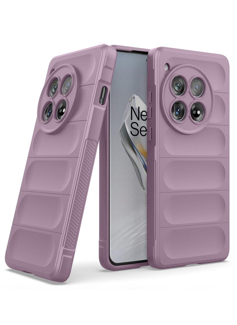Generic - Premium Protection Back Silicone Case Compatible with Oneplus 12R/Oneplus Ace 3 5G Magic Shield Shockproof Case with Camera Protection (Lavender) - Image 1