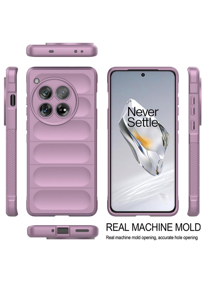 Generic - Premium Protection Back Silicone Case Compatible with Oneplus 12R/Oneplus Ace 3 5G Magic Shield Shockproof Case with Camera Protection (Lavender) - Image 1