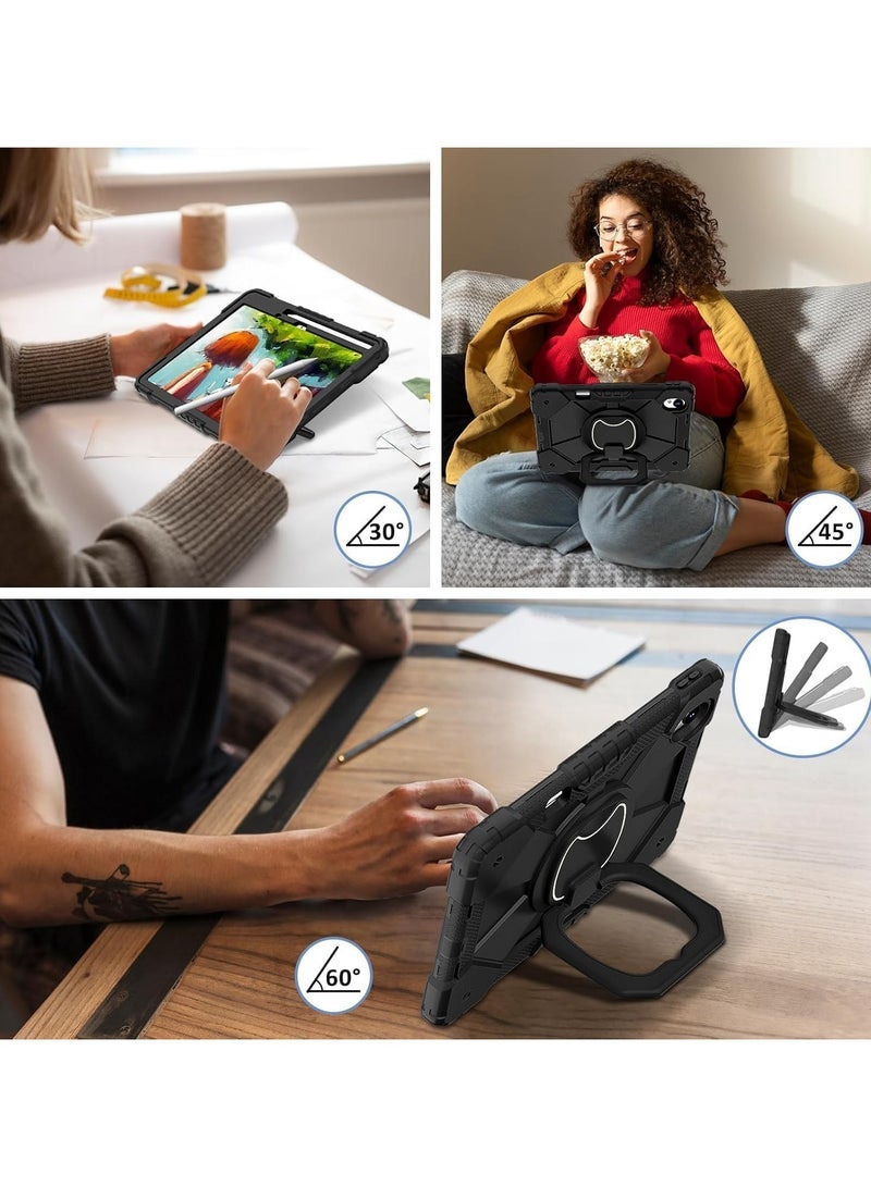 general Case Compatible with Huawei MatePad 11.5 S 2024 Tablet Case, Shockproof Military Grade Protective Cover with Shoulder Strap & Handle Grip Ring Kickstand - Image 5