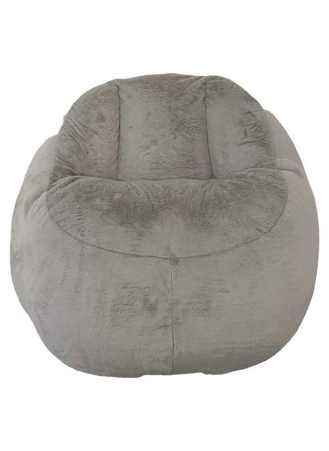 Micasa High Quality Rabbitfur Indoor Bean Bag Grey 92 x 82 x 102 cm RL-835 