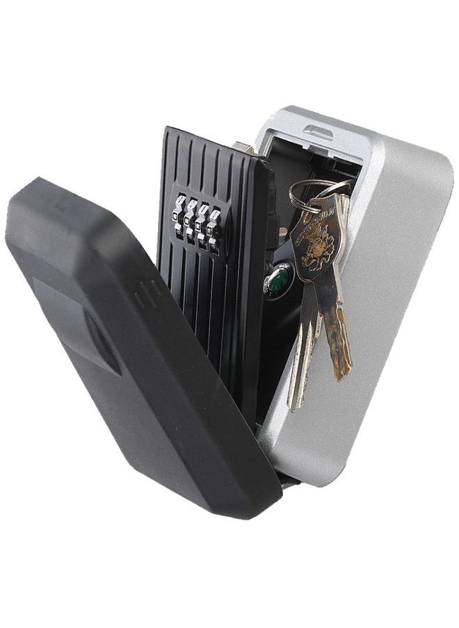 Generic - KB-Q-FSG Large Capacity Wall-Mounted Key Box Password Key Storage Box(Black) - Image 1