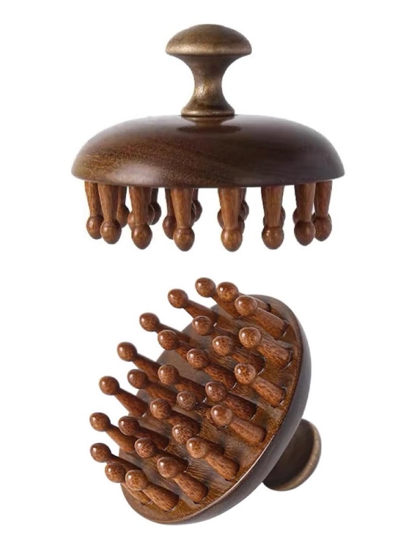 cyleto Wooden Scalp Massager｜Bamboo Brush for Hair Growth｜Wooden Hair Brush｜Body Massage Tool  - Image 1