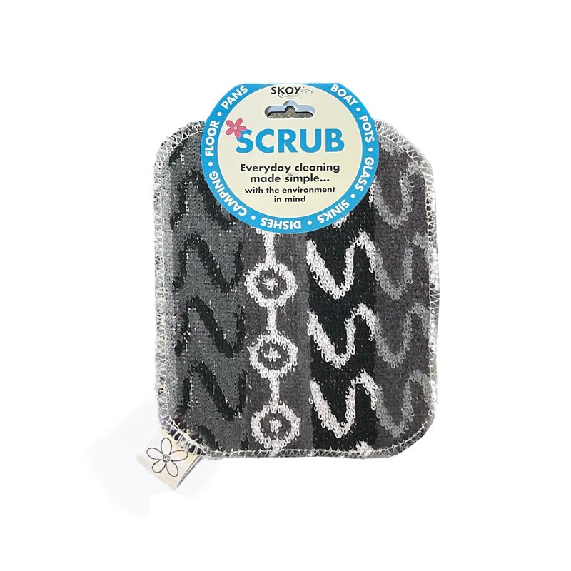 Skoy Scrub 1Piece Reusable NonScratching Dish Scrubber for Kitchen and Household Cleaning PlanetFriendly Dishwasher Safe Soft Scrub Monochromatic Colors