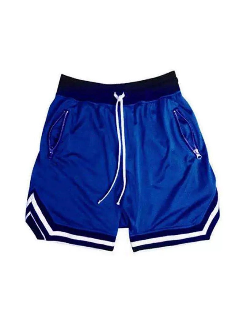 general Plus Size Casual Men Striped Basketball Shorts Summer Drawstring Sports Pants - Image 1