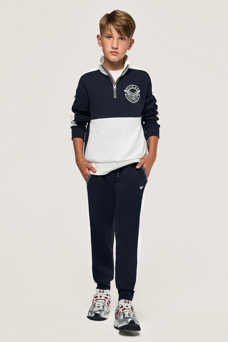 Swatsky Bg Store Boy Navy Blue Sweatshirt - Image 1