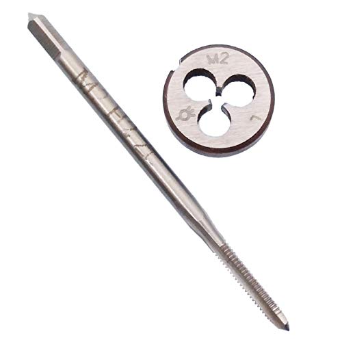 Yodaoke HSS M2 x 0.4mm Tap and M2 x 0.4mm Die Metric Thread Left Hand - Image 1