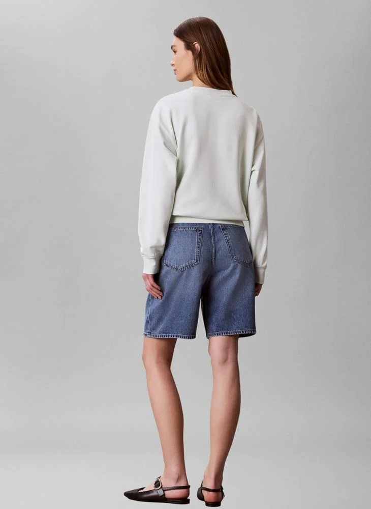 Calvin Klein Jeans Monologo French Terry Crew Neck Jumper