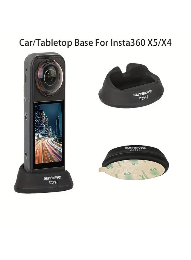 Insta360 X5 X4 Soft Silicone Stand Base Pair Car Base Adjustable Mount 1 4 3 8 Threads - Image 2