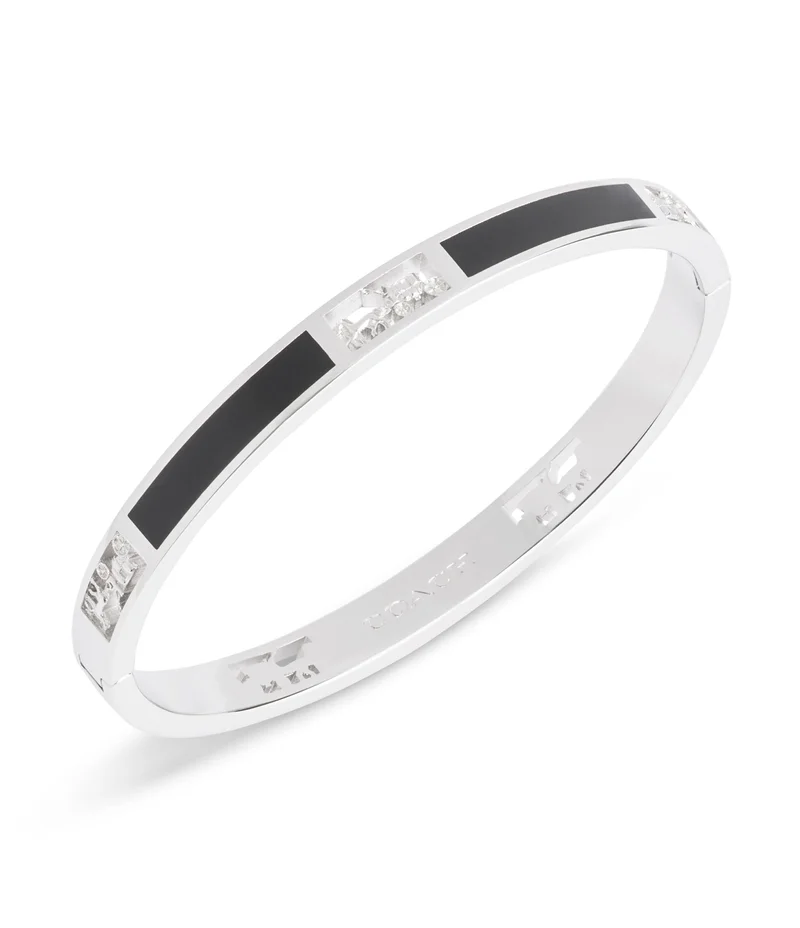 COACH Signature Horse & Carriage Cut Out Bangle Bracelet