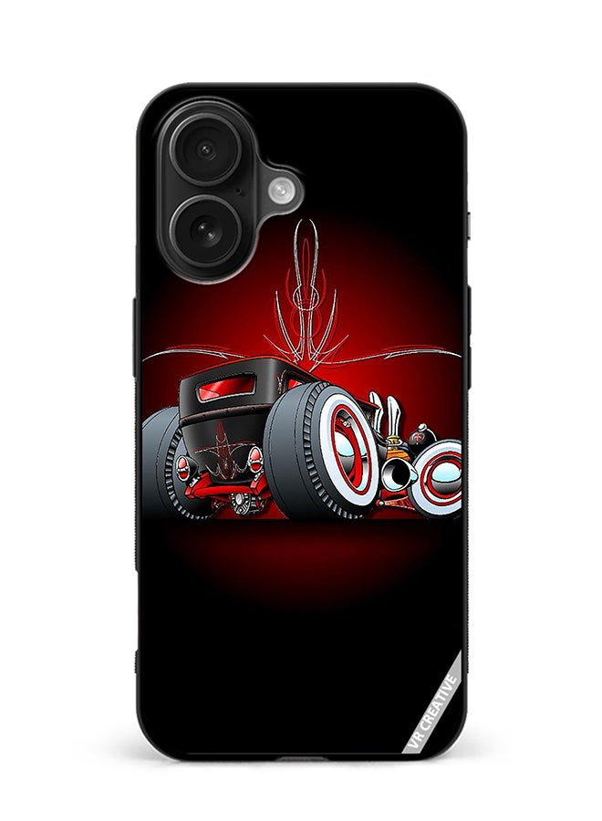 Protective Case Cover For Apple iPhone 16 Car Design Multicolour