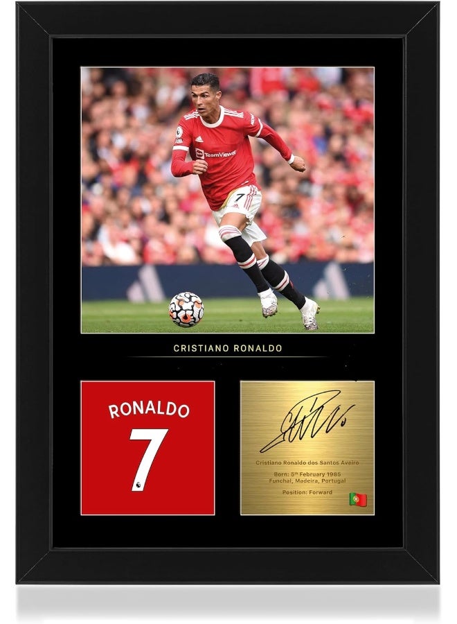 Win FC Cristiano Ronaldo A4 Framed Photo Display - Image 1
