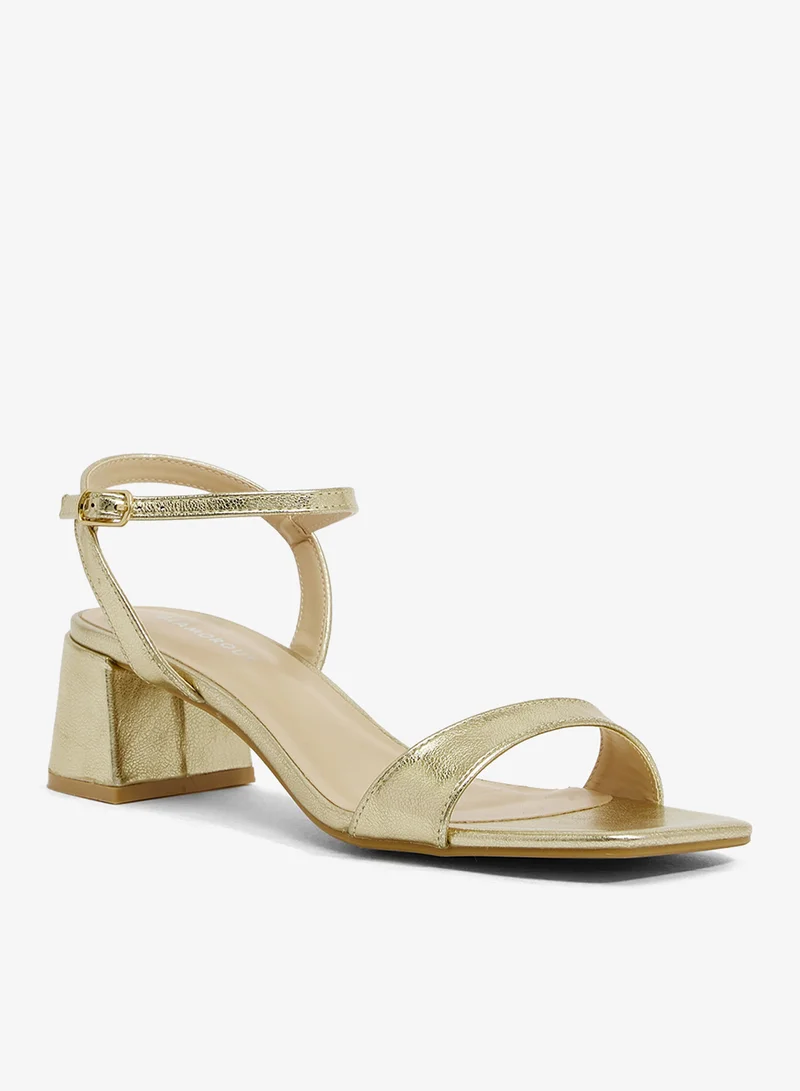 جلاموروس صنادل بكعب وحزام للكاحل