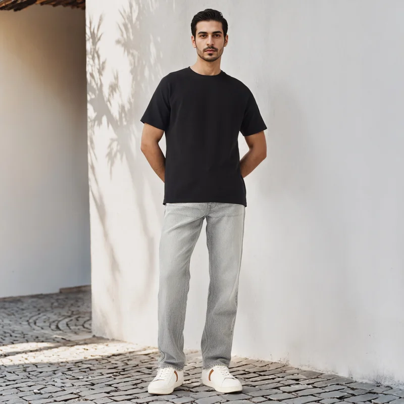 سبلاش فيڤ Textured Raglan Sleeves T-shirt