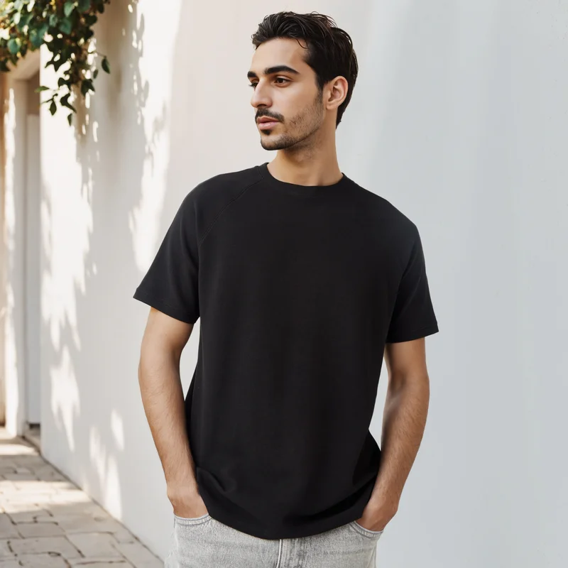 سبلاش فيڤ Textured Raglan Sleeves T-shirt
