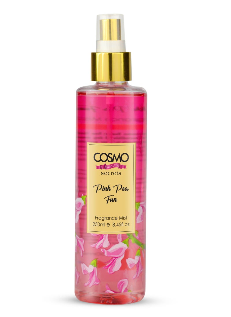 COSMO Beaute Secrets Pink Pea Fun Fragrance Mist 250 Ml 