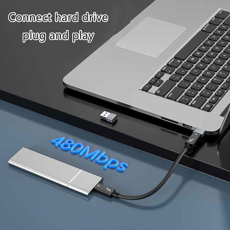 Red USB C Female to USB A Male Adapter 2 Pack OTG for Fast File Transfer and Charging - Image 4