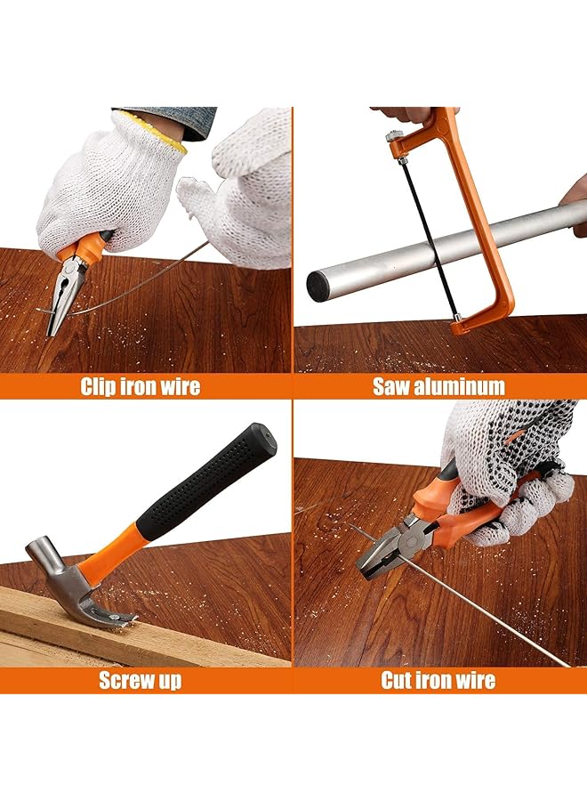 WEMART 128 Piece Power Tools Kit With 36V Cordless Drill 25+3 Clutch With Impact Professional Household Home Tool Kit Set With Diy Hand Tool Kits For Garden Office House Repair Maintain - Image 5