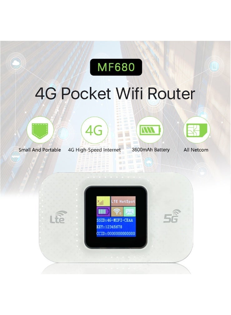 Portable WiFi sharer, high-speed 4G mobile WiFi hotspot router, portable WiFi adapter suitable for mobile phones, laptops, desktop tablets - Image 2