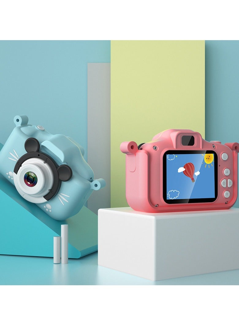 AROAQ Children's Camera Toy, HD 1080p Shockproof Children Video Camera, Anti-fall Portable Camera Toy, Multiple Functions Digital Camera For Girls Boys,(Pink-Exclusive Beast-HD Dual Lens (No Memory Card)) - Image 2