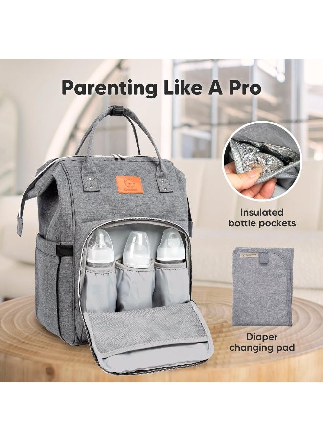 KeaBabies Diaper Bag Backpack - Multi-Function Waterproof Travel Baby Bags - Image 4