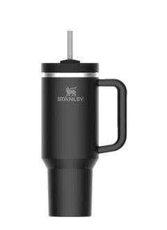 Stanley Quencher H2.0 FlowState Vacuum Insulated Tumbler – 40oz Black Stainless Steel Travel Mug with Leakproof Lid & Reusable Straw | Double-Walled Design Keeps Drinks Hot for 7 Hours & Cold for 24 Hours | Durable, Portable, BPA-Free, Ideal for Daily Hydration  - Image 2