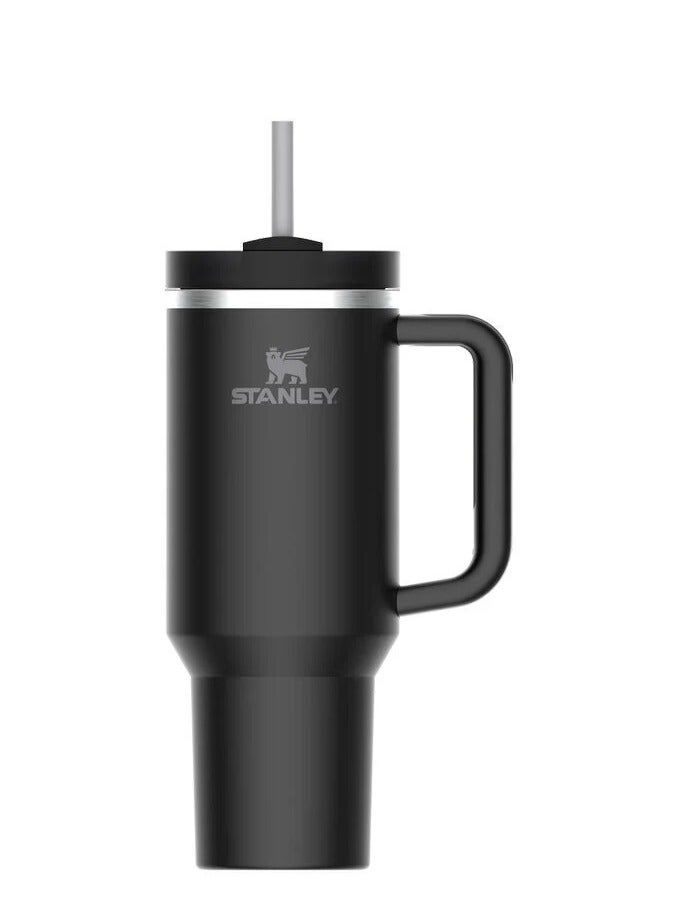 Stanley Quencher H2.0 FlowState Vacuum Insulated Tumbler – 40oz Black Stainless Steel Travel Mug with Leakproof Lid & Reusable Straw | Double-Walled Design Keeps Drinks Hot for 7 Hours & Cold for 24 Hours | Durable, Portable, BPA-Free, Ideal for Daily Hydration  - Image 2
