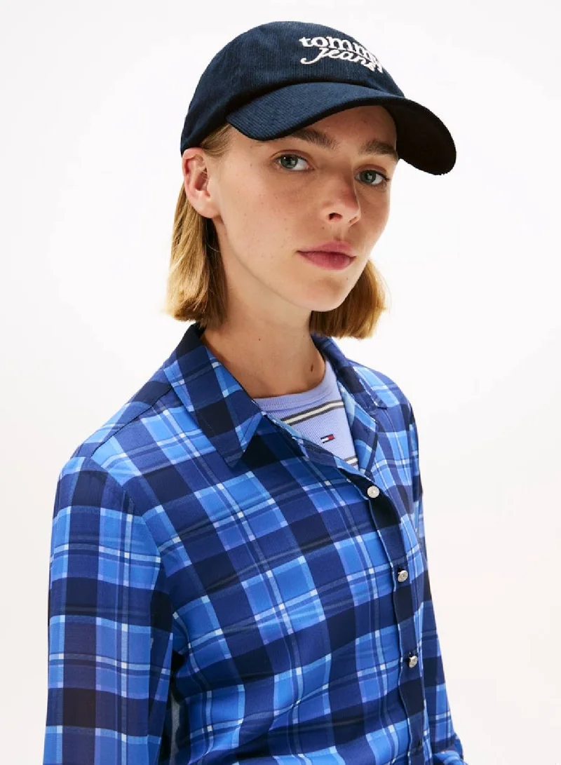 Tommy Jeans  Corduroy Logo Embroidery Baseball Cap for Women | Best Price UAE