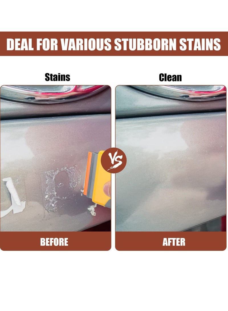 SOLARAE Razor Blades, Scraper Tools, Cleaning Squeegee Tools Double Edge Plastic Blades, Single Edge Metal Blades for Scrapers, Cutting Tools Decal Label Adhesive Removal, Kitchen Cleaning Tools (Pack of 200) - Image 4