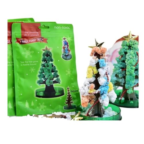 KHIZAR Magic Crystal Growing Tree Kit | DIY Science Experiment Toy for Kids | Crystal Tree for Home Decoration & School Projects | Educational STEM Activity Gift for Boys & Girls (Pack of 1 Set) - Image 1