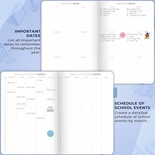 Clever Fox Teacher Planner – School Year Planner with Calendars & Lesson Plans – Teacher Plan Book for Classroom & Homeschool Organization - Undated, 7x10″, Hardcover (Periwinkle) - Image 3