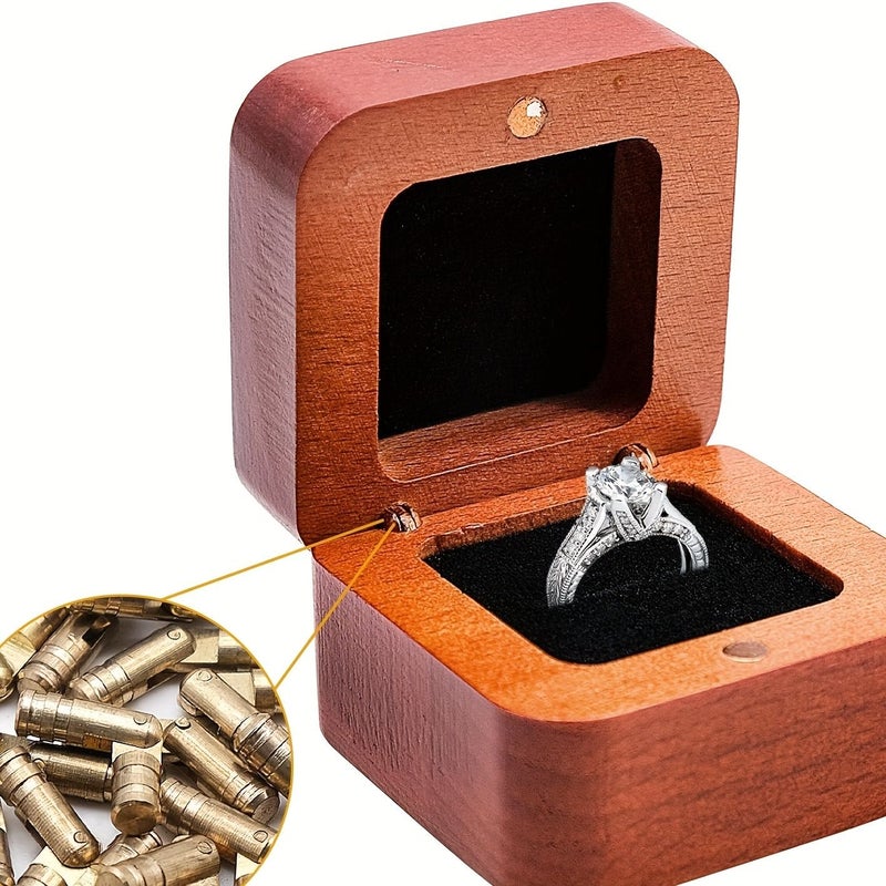 Brass Barrel Hinges 40pcs Set Miniature Concealed for DIY Jewelry Boxes and Cabinet Doors - Image 4