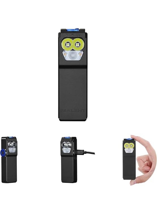 IMALENT GR36 Rechargeable EDC Torch 2800Lumens Three Sources Compact Pocket Clip Light UV Flash Light Magnetic for Working Cycling Camping Professional Inspection - Image 1