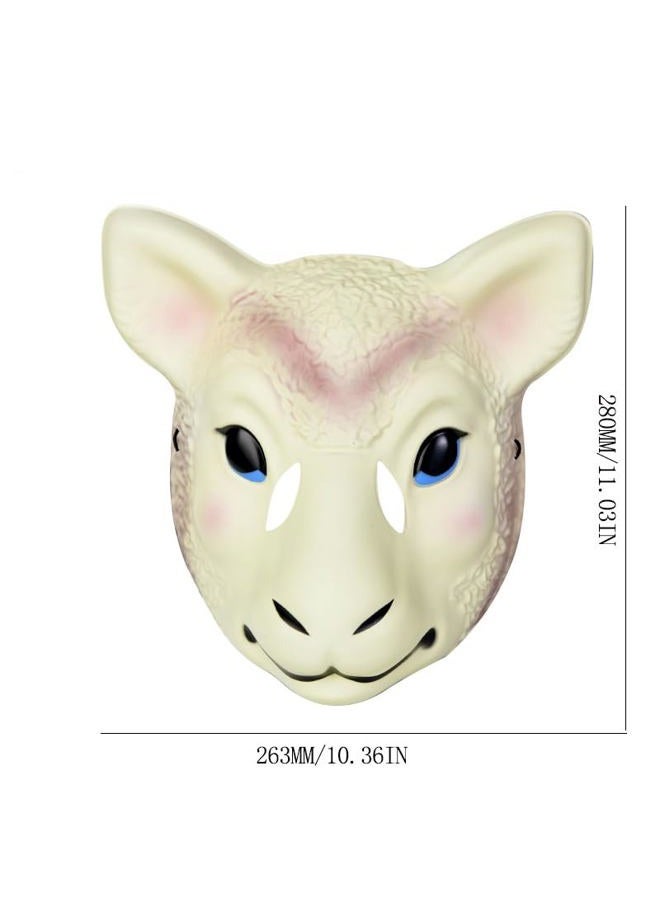 BinaryABC Halloween Goat Mask - Sheep Masquerade Animal Mask for Costume Party Accessories - Image 2