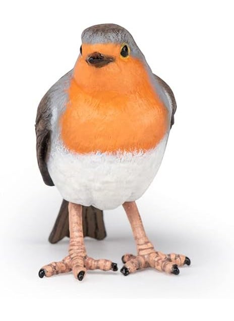 Papo Papo  Robin  Realistic Figurine  3 Years Old  Garden Animals Collection  Hand Painted  Educational Realistic Bird Toy  Faithfull Details  5 cm  Gift idea  Robin Bird Toy  Wildlife Figurine  - Image 3