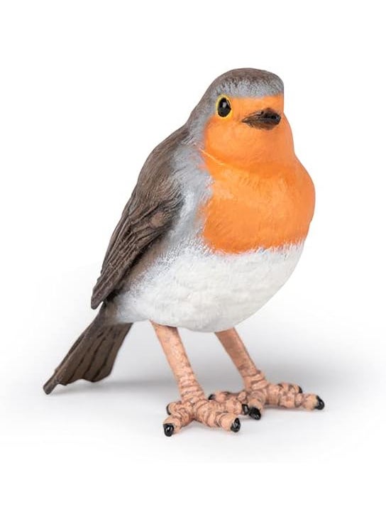 Papo Papo  Robin  Realistic Figurine  3 Years Old  Garden Animals Collection  Hand Painted  Educational Realistic Bird Toy  Faithfull Details  5 cm  Gift idea  Robin Bird Toy  Wildlife Figurine  - Image 4