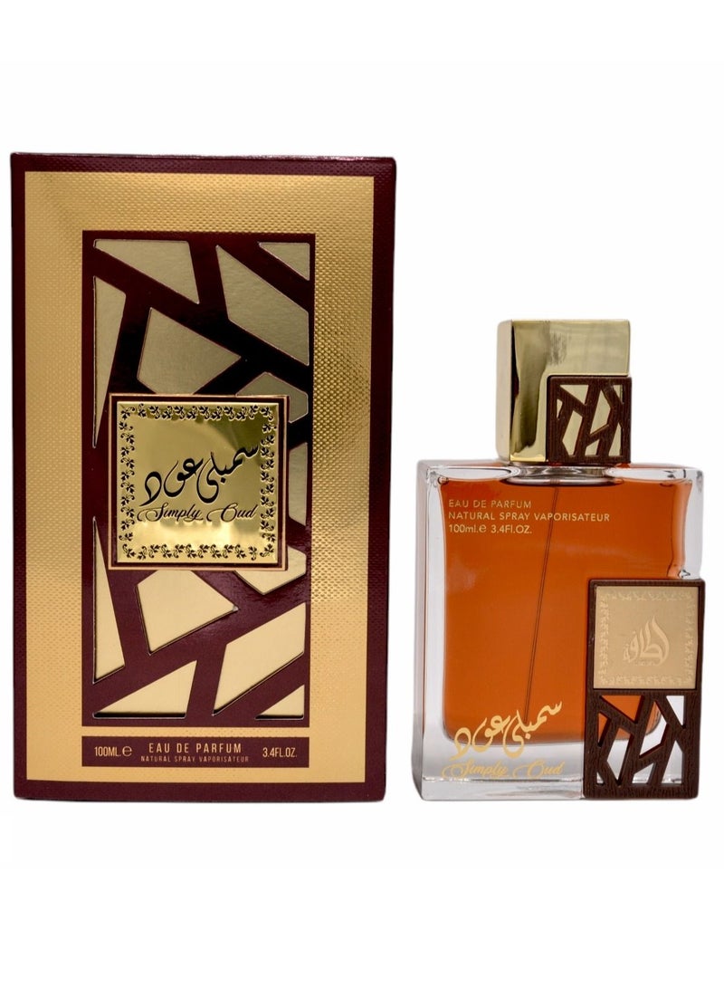 Lattafa Simply Oud For Unisex By Lattafa  EDP 100ml - Image 1