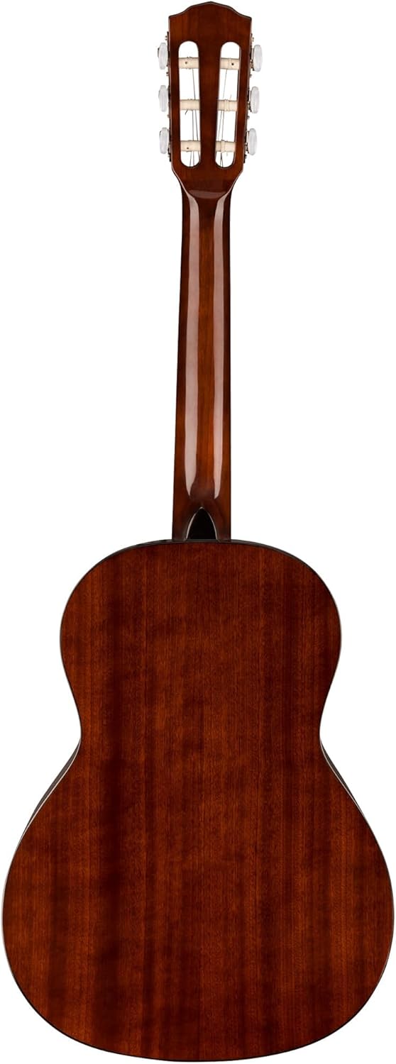 FENDER طقم جيتار فندر FA15N بحجم 34 خيوط نايلون للاستخدام الصوتي للمبتدئين مع حقيبة حمل وحامل وخيوط نايلون وم tuner وحزام وقرص DVD تعليمي من أوستن بازار - Image 4